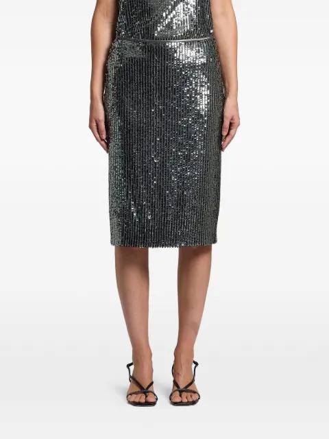 sequin-embellished skirt by PESERICO