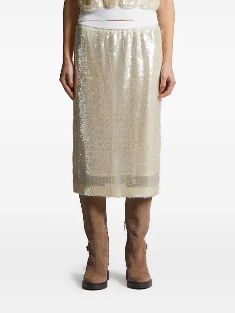 sequin-embellished skirt by PESERICO