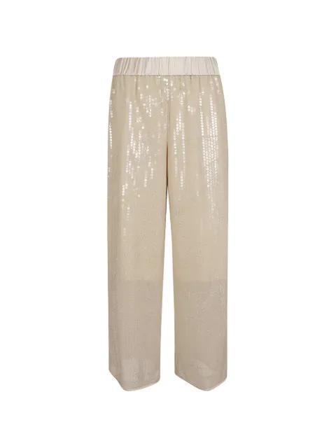 sequin-embellished trousers by PESERICO