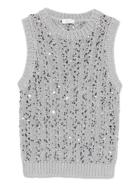 sequin knitwear by PESERICO