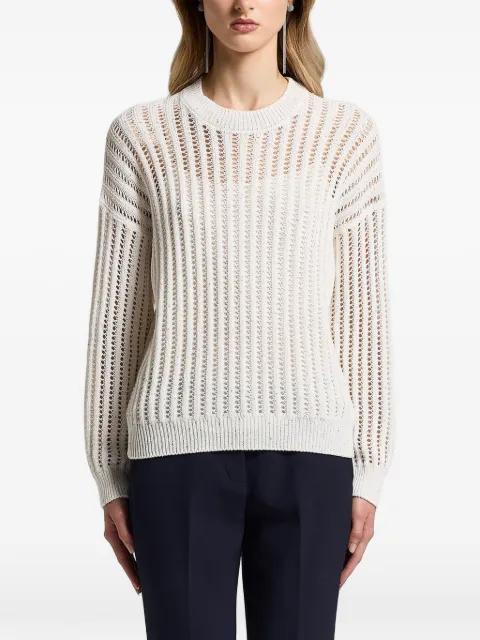sequinned cordonet sweater by PESERICO