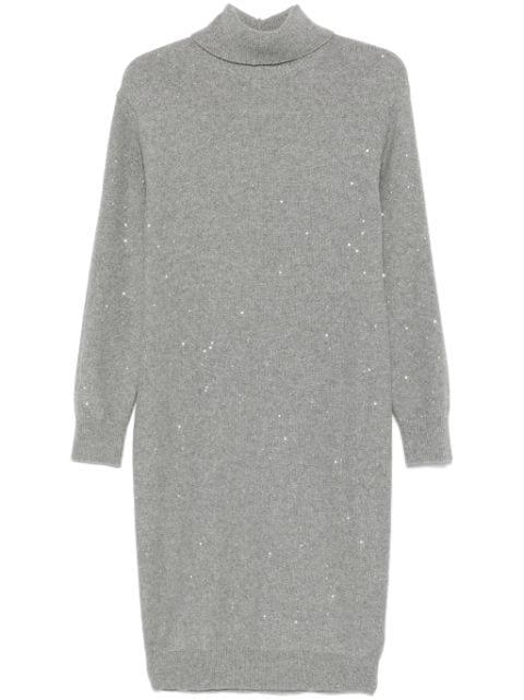 sequinned midi dress by PESERICO