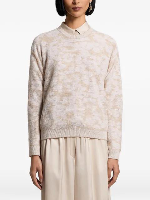 sequinned patterned sweater by PESERICO