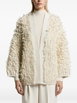 shaggy knit cardigan by PESERICO shaggy knit cardigan by PESERICO