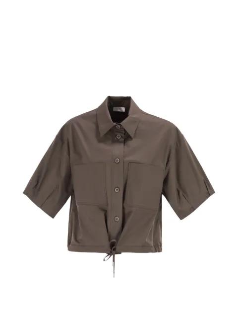 short-sleeve cropped shirt by PESERICO