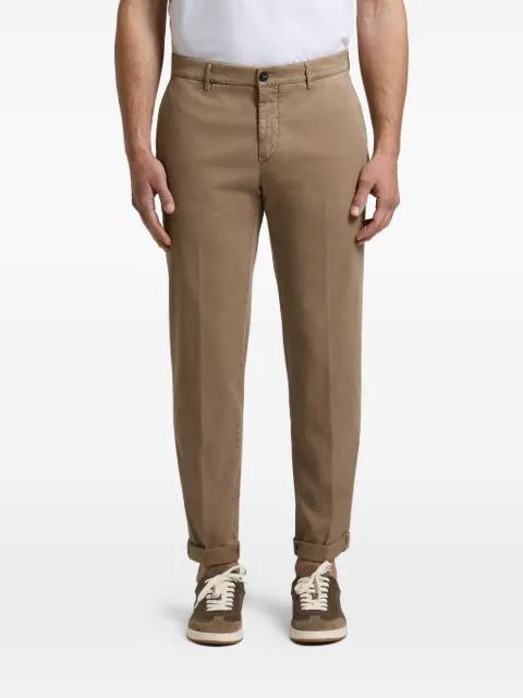 slim-fit turn-up trousers by PESERICO