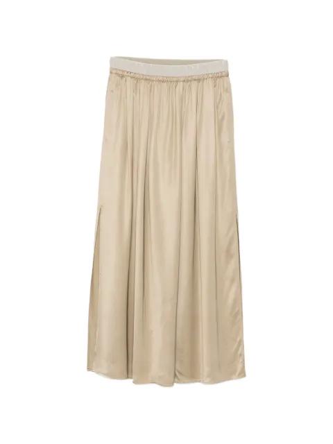 slit midi skirt by PESERICO