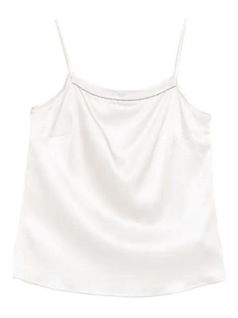 stretch-silk top by PESERICO