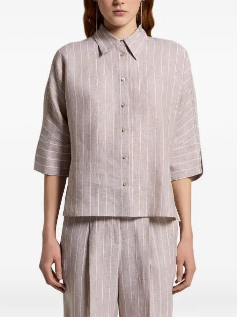striped buttoned shirt by PESERICO
