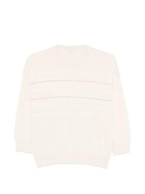 striped crew-neck T-shirt by PESERICO