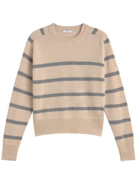 striped long-sleeve jumper by PESERICO
