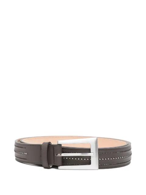 studded leather belt by PESERICO