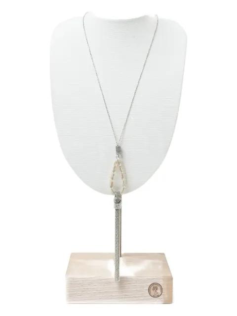 tassel faux-pearl necklace by PESERICO