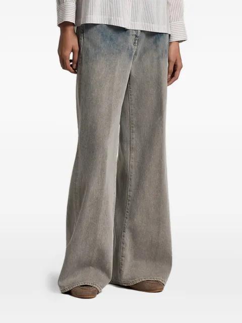 tie-dye palazzo jeans by PESERICO