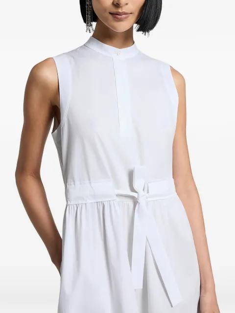 tie-waist midi dress by PESERICO