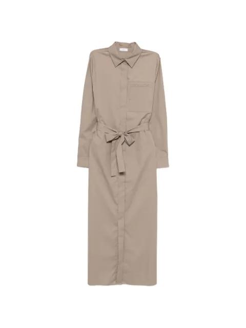 tie-waist pocket dress by PESERICO