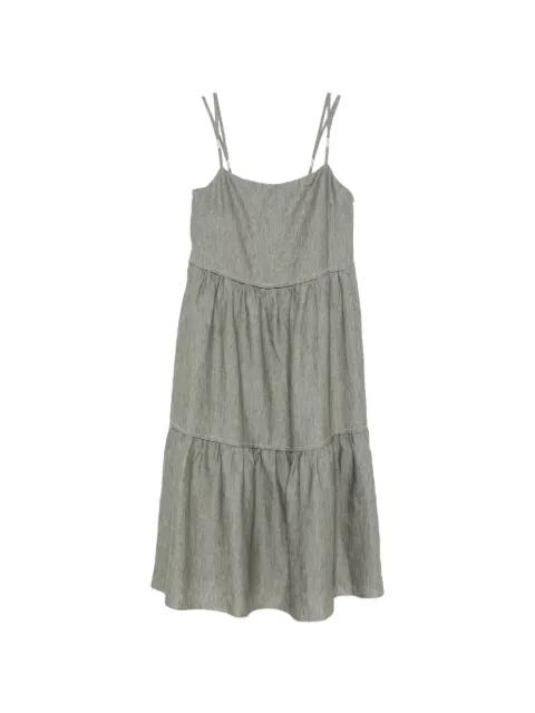 tiered sleeveless midi dress by PESERICO