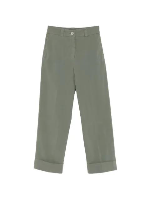 turn-up-cuff trousers by PESERICO