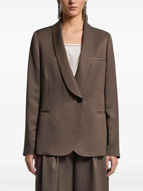 twill single-breasted blazer by PESERICO