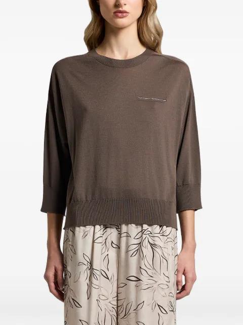 wool yarn sweater by PESERICO