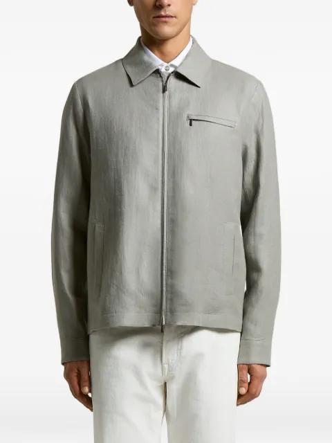 zip patch-pocket jacket by PESERICO