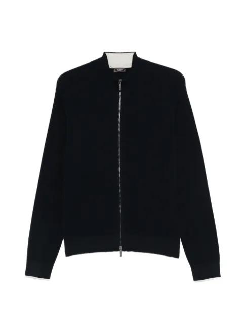 zip ribbed knitwear by PESERICO