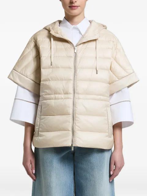 zip-up puffer jacket by PESERICO
