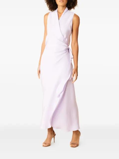 Nikki wrap sleeveless dress by PETER COHEN