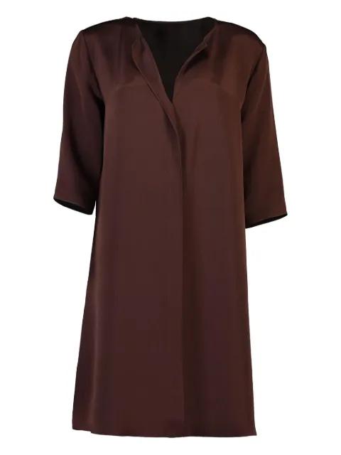 Oh satin V-neck dress by PETER COHEN