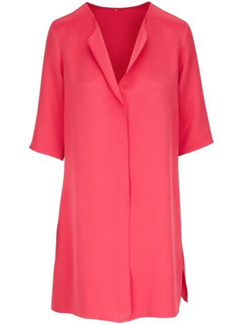 V-neck silk dress by PETER COHEN