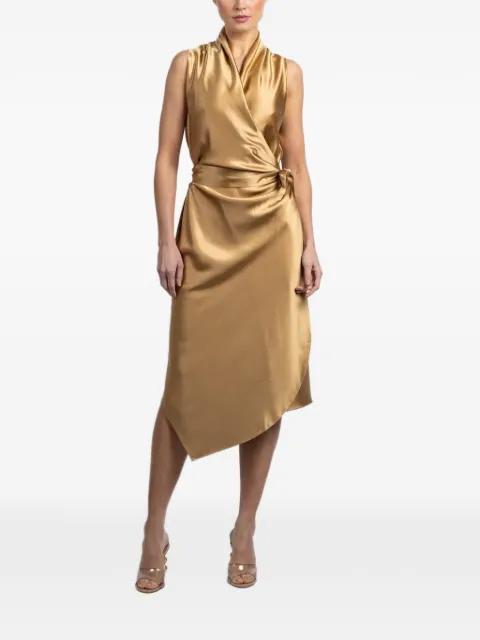 Victor wrap midi dress by PETER COHEN