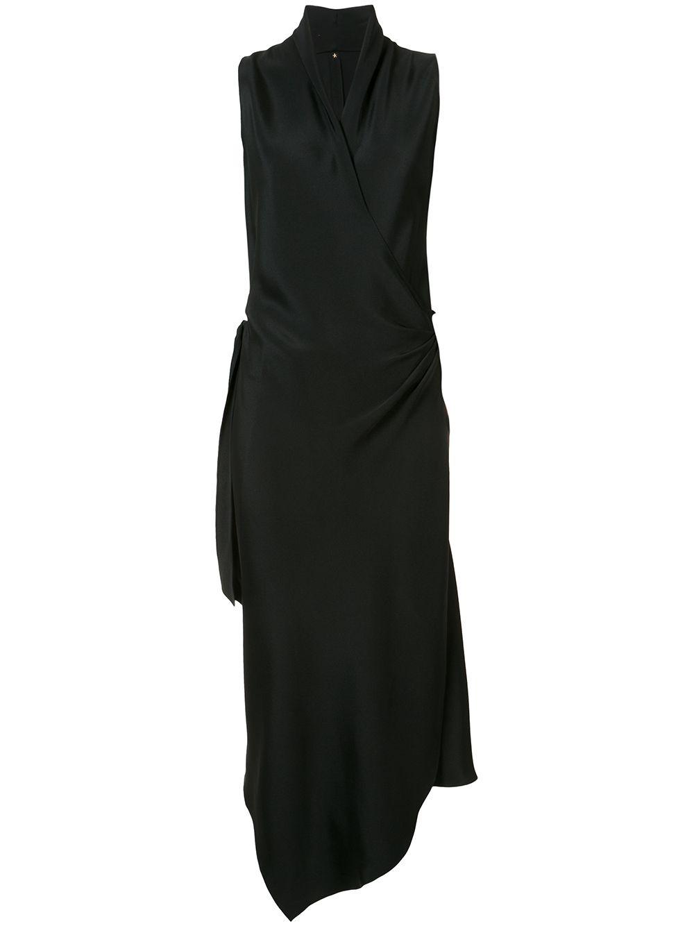 Victor wrap-style silk dress by PETER COHEN