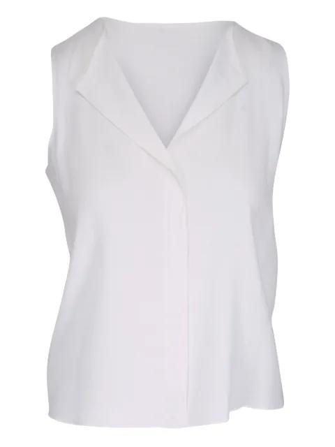 asymmetric-collar sleeveless top by PETER COHEN