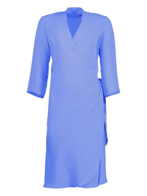 self-tie wrap dress by PETER COHEN