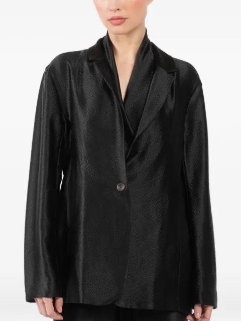 silk single-breasted blazer by PETER COHEN