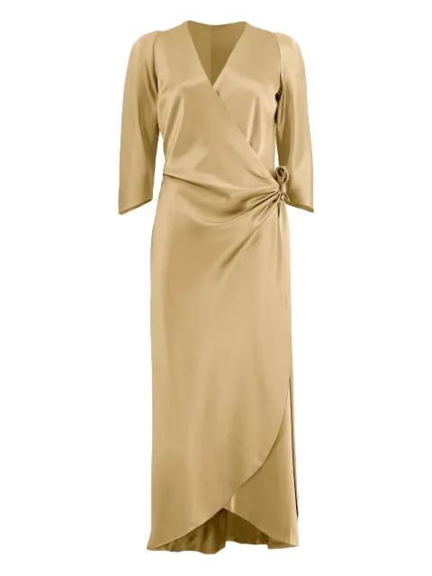 tie-front wrap dress by PETER COHEN