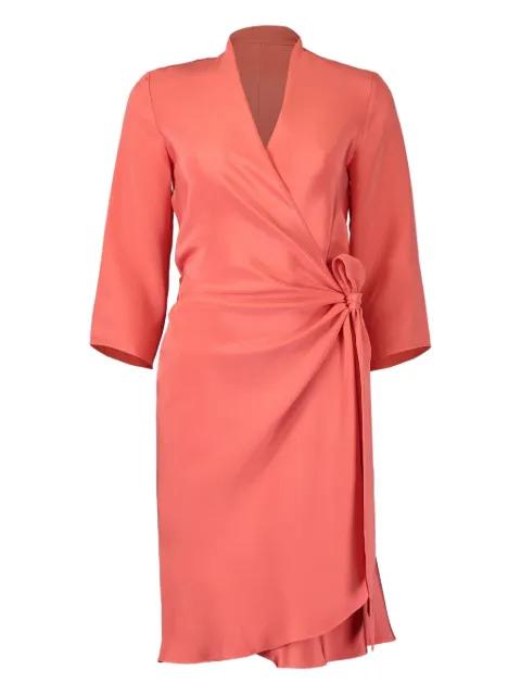 tied-front wrap dress by PETER COHEN