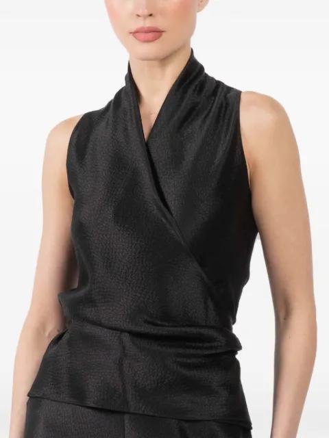 wrap-design blouse by PETER COHEN
