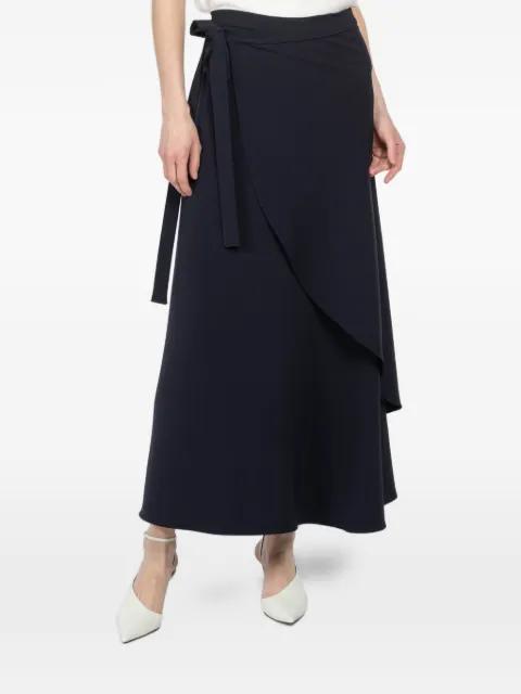 wrap-style maxi skirt by PETER COHEN