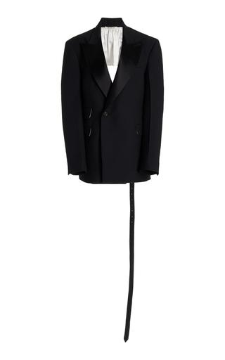 Backless Wool-Blend Tuxedo Blazer Jacket by PETER DO