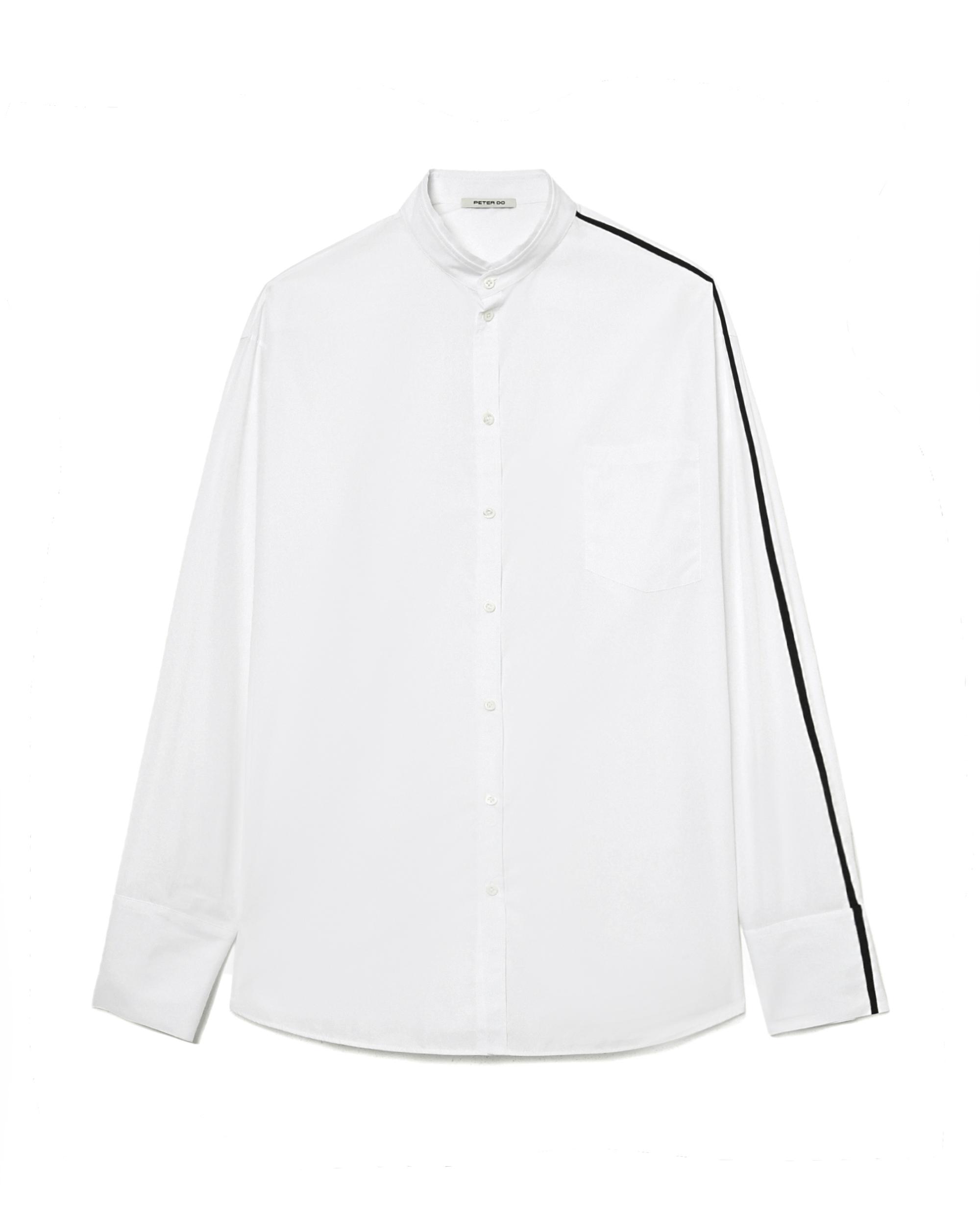 Oversized collarless shirt by PETER DO