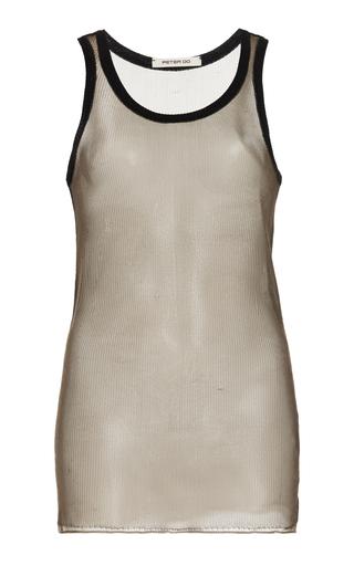 Spacer Sheer Knit Tank Top by PETER DO