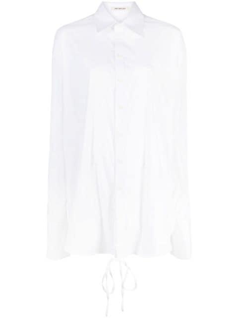 drop-shoulder long-sleeve shirt by PETER DO