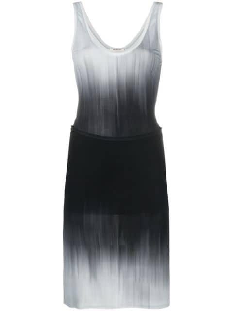 faded-effect detachable-panel dress by PETER DO