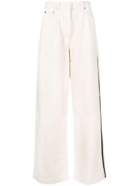 high-rise wide-leg jeans by PETER DO