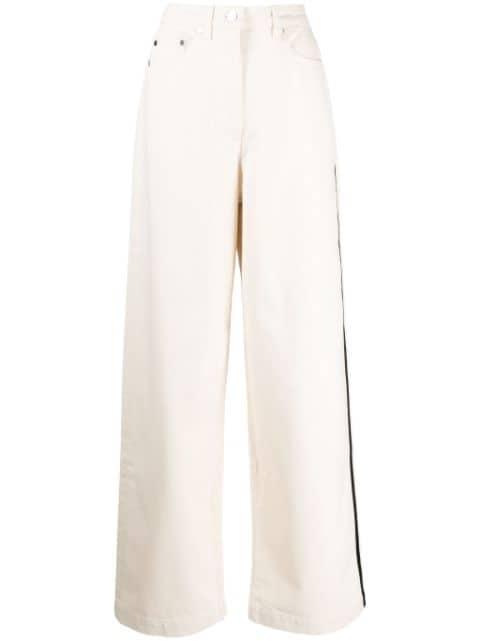 high-rise wide-leg jeans by PETER DO