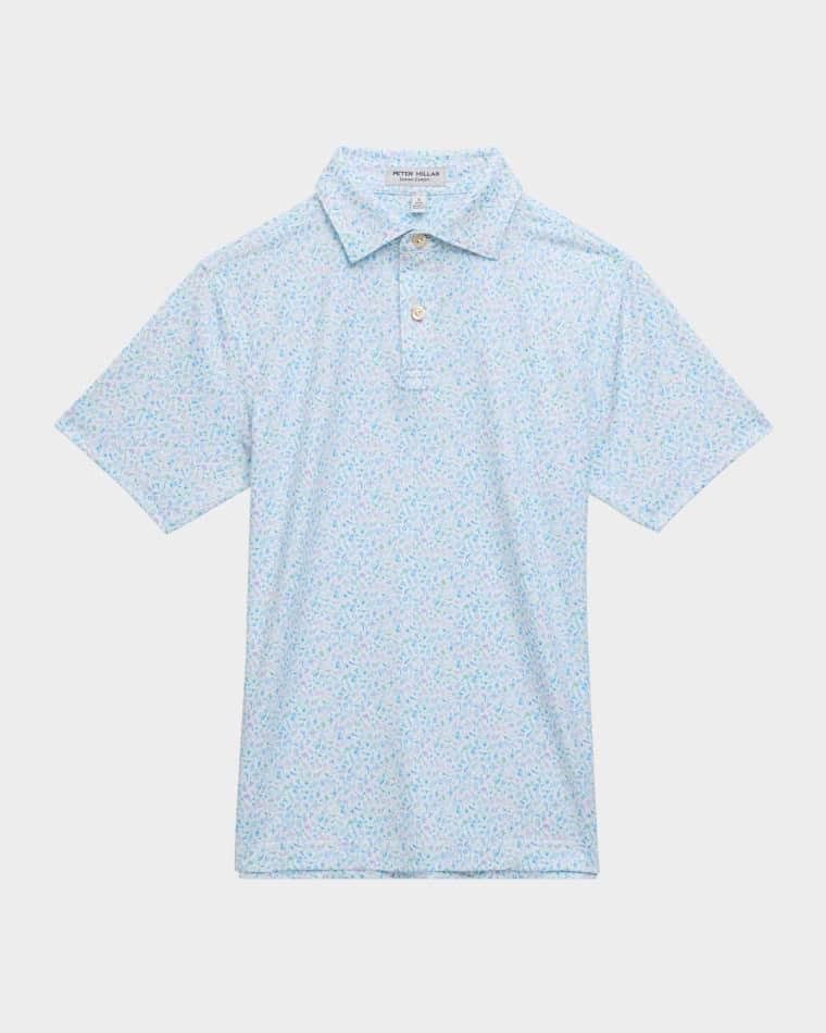 Boy's Island Jammin Performance Jersey Polo Shirt, Size XS-XL by PETER MILLAR