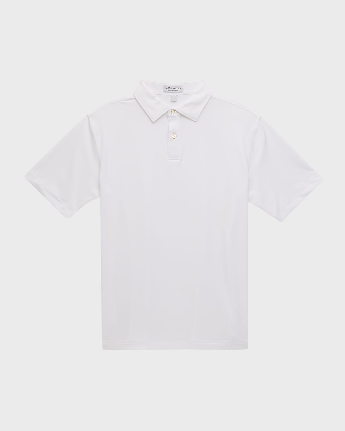 Boy's Solid Youth Performance Polo Shirt, Size XS-XL by PETER MILLAR