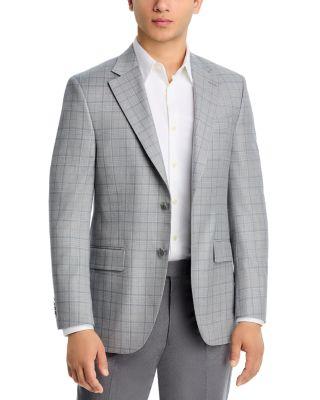 Flynn Plaid Wool Classic Fit Sportcoat by PETER MILLAR