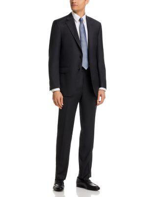 Flynn Solid Classic Wool Regular Fit Suit by PETER MILLAR